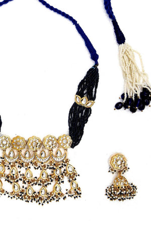 Multi-Color Alloy Necklace & Earring Set