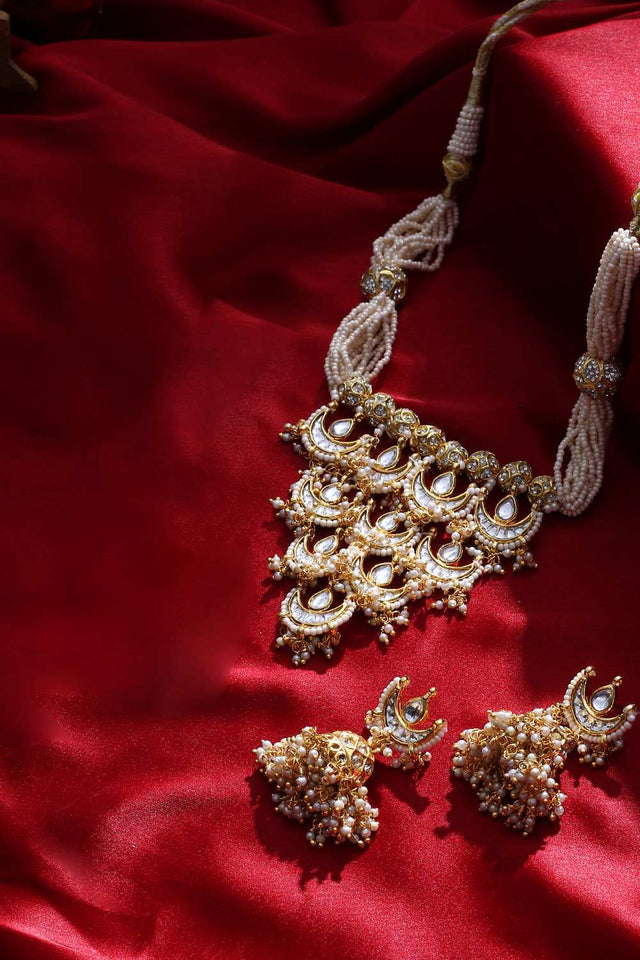 Multi-Color Alloy Necklace & Earring Set