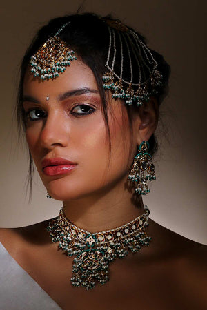 Multi-Color Alloy Necklace & Earring Set