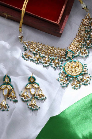 Multi-Color Alloy Necklace & Earring Set