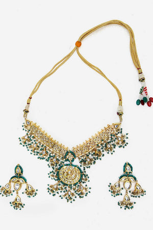 Multi-Color Alloy Necklace & Earring Set