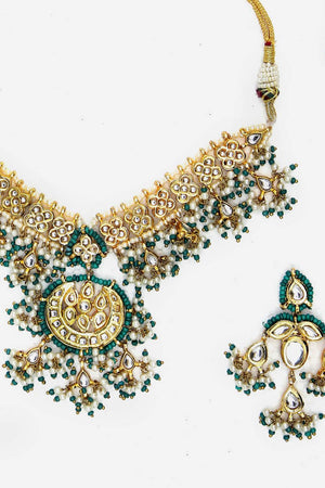 Multi-Color Beaded Alloy Necklace & Earring Sets