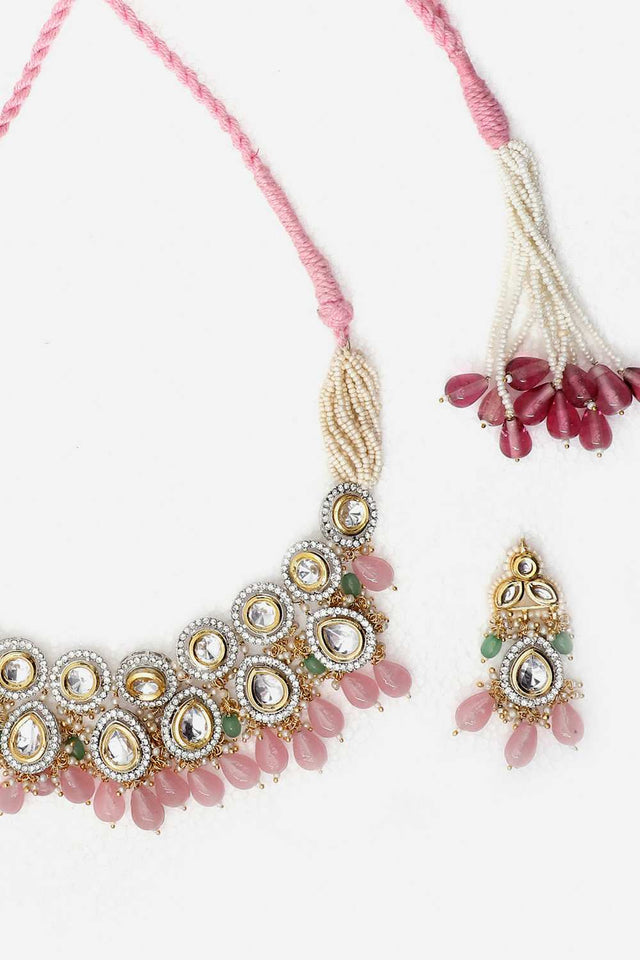 Multi-Color Alloy Necklace & Earring Set