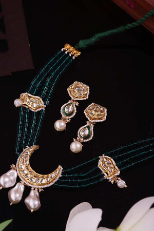 Multi-Color Alloy Necklace & Earring Set