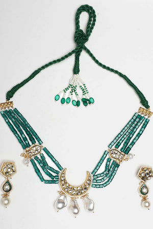 Multi-Color Alloy Necklace & Earring Set