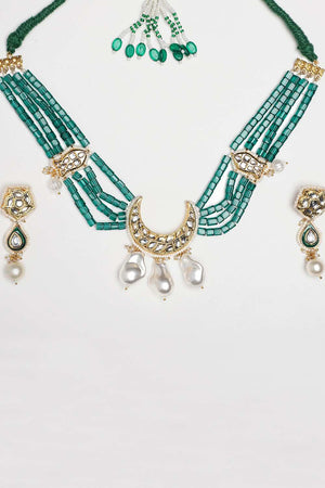 Multi-Color Alloy Necklace & Earring Set