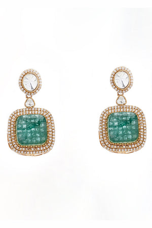 Multi-Color Brass Necklace & Earring Set