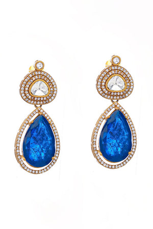 Multi-Color Brass Necklace & Earring Set