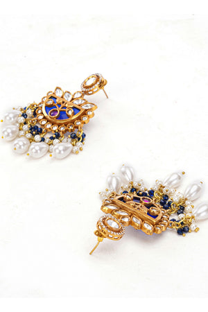 Multi-Color Brass Necklace & Earring Set