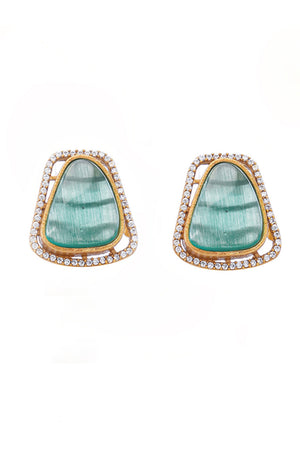 Multi-Color Brass Necklace & Earring Set