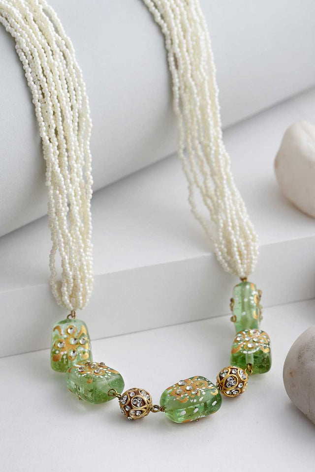 Multi-Color Alloy Necklace