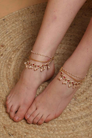 Multi-Color Alloy Anklet