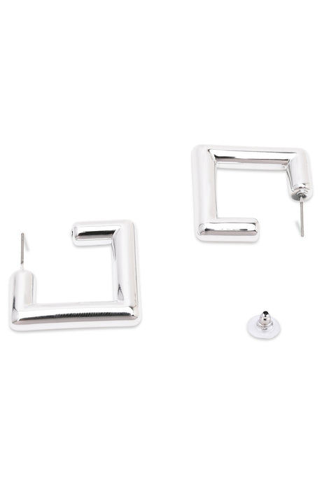 Silver Alloy Earrings