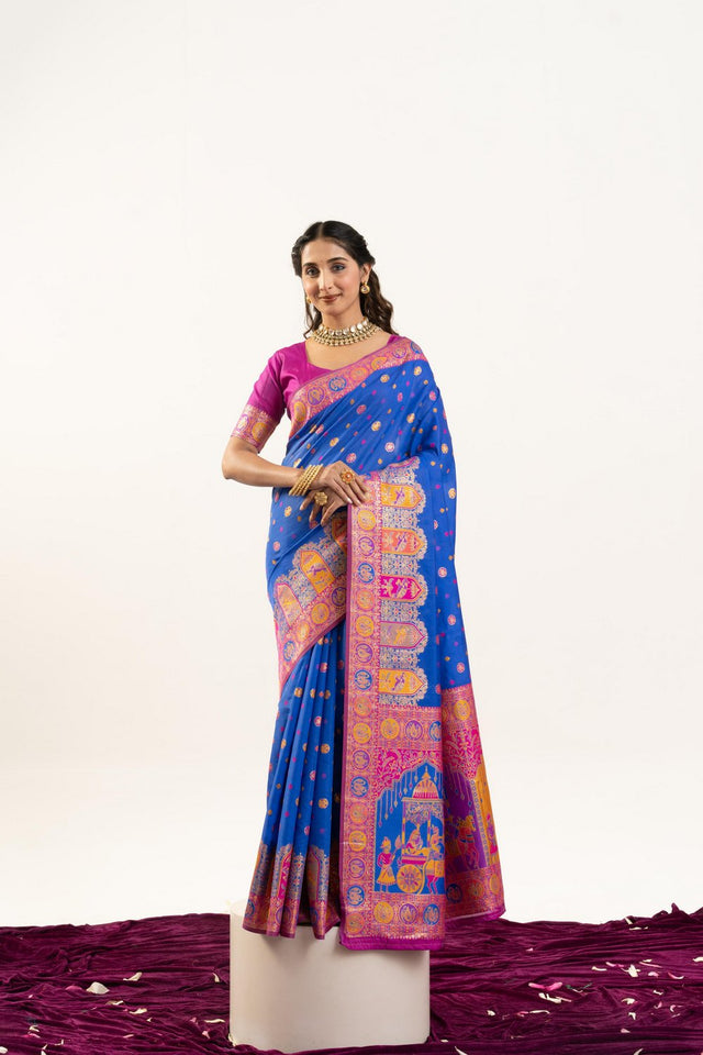 Green Woven Art Silk Saree (Eth_SR_201)