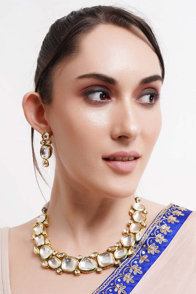 Multi-Color Copper Necklace And Earring Set