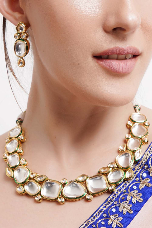 Multi-Color Copper Necklace And Earring Set