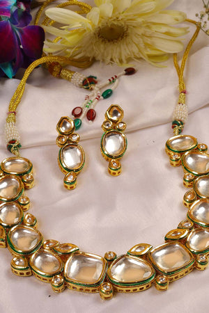 Multi-Color Copper Necklace And Earring Set