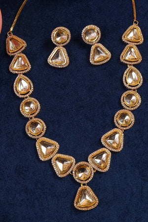 Multi-Color Copper Necklace And Earring Set