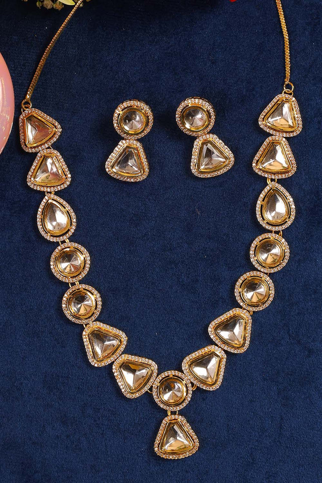 Multi-Color Copper Necklace And Earring Set