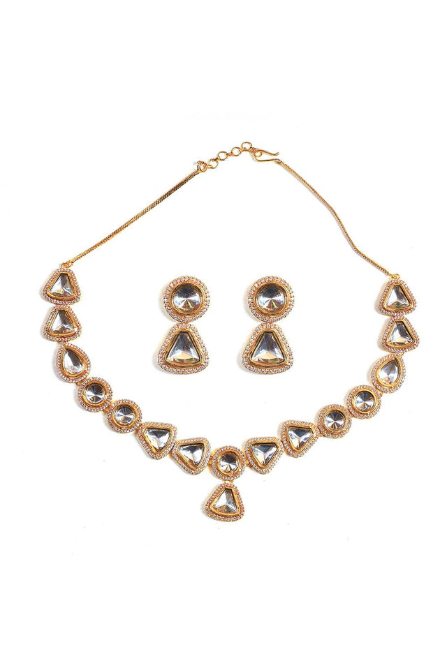 Multi-Color Copper Necklace And Earring Set