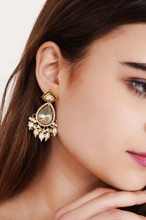 Multi-Color Brass Earring