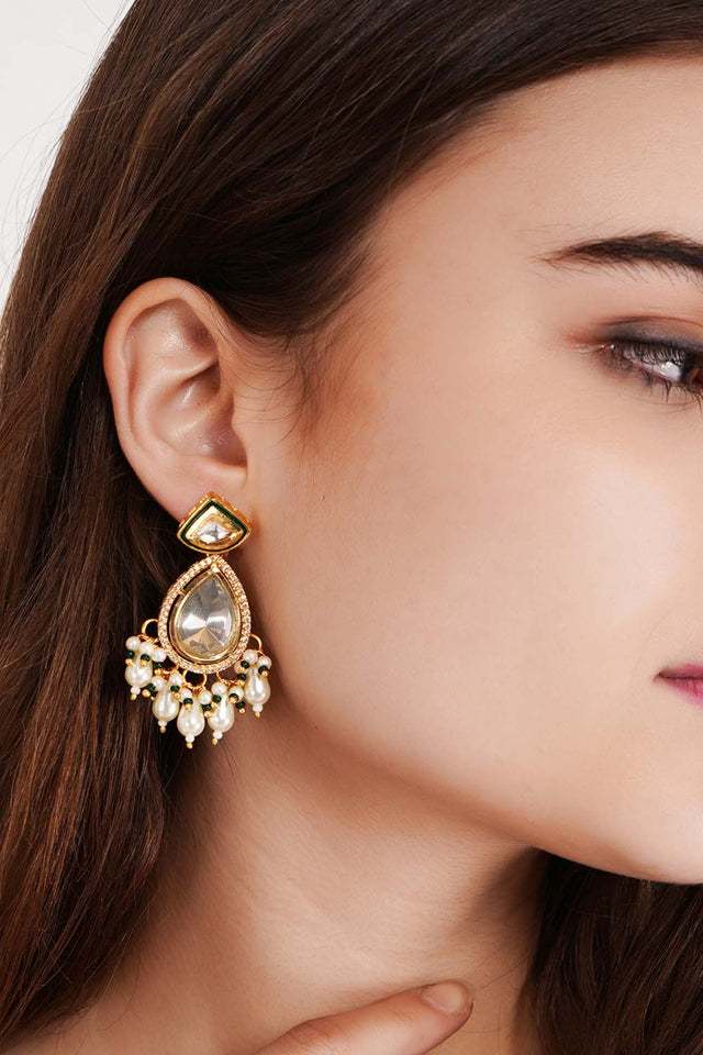 Multi-Color Brass Earring