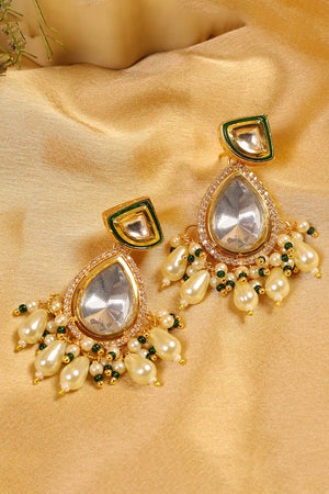 Multi-Color Brass Earring