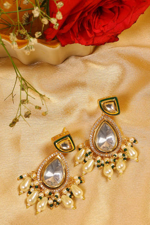 Multi-Color Brass Earring