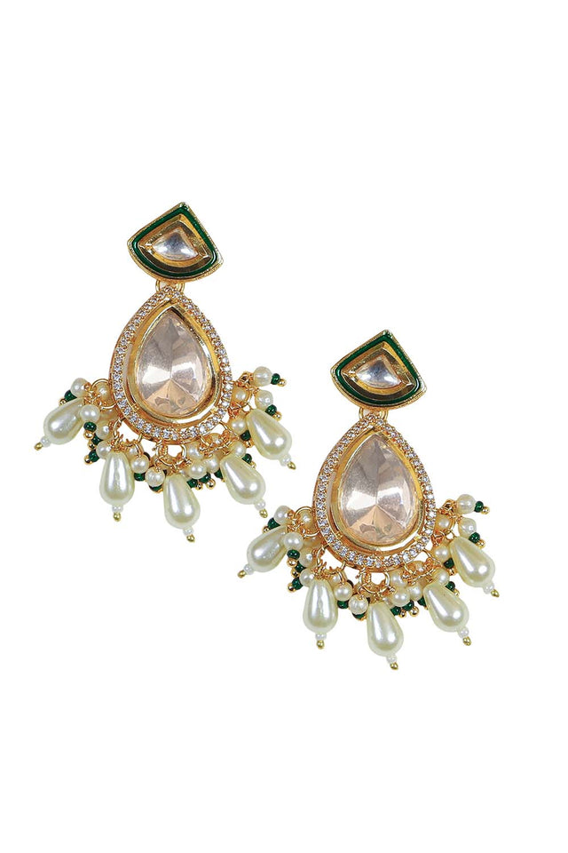 Multi-Color Brass Earring