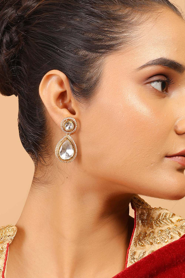 Multi-Color Brass Earring