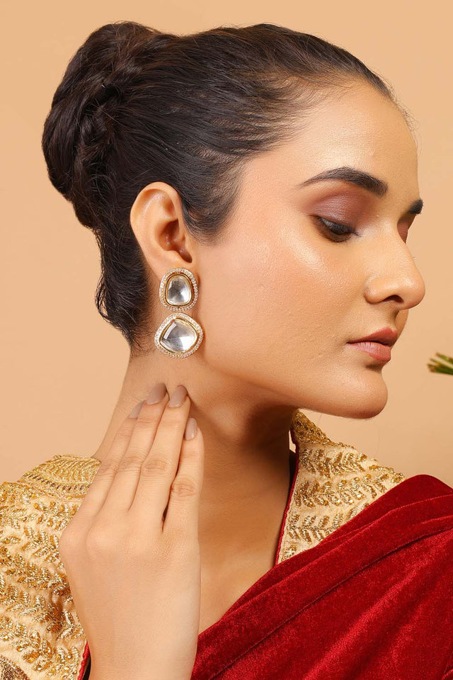 Multi-Color Brass Earring