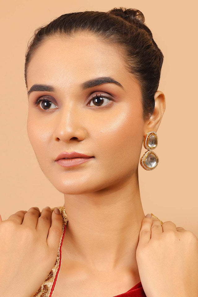 Multi-Color Brass Earring