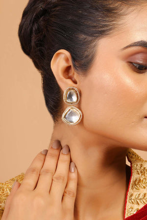 Multi-Color Brass Earring