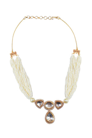 Multi-Color Brass Necklace Set