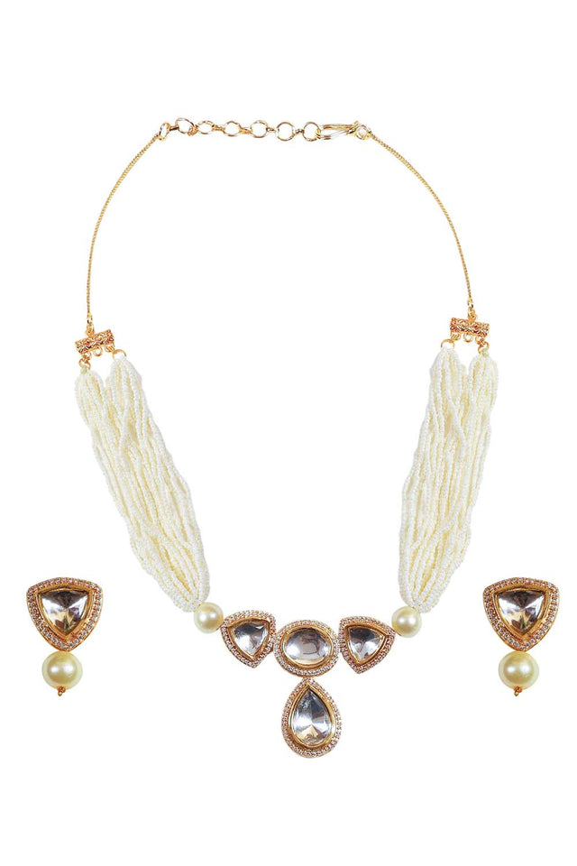 Multi-Color Brass Necklace Set
