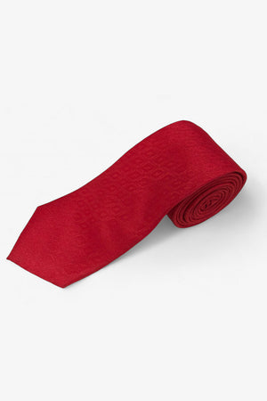 Red Ethnic Plain Silk Red Tie