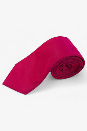 Pink Ethnic Plain Silk Pink Tie