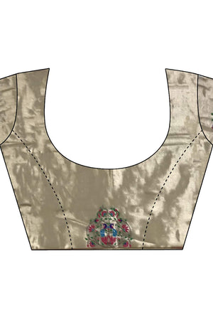 Beige Paithani Woven Tissue Saree (JK12501)