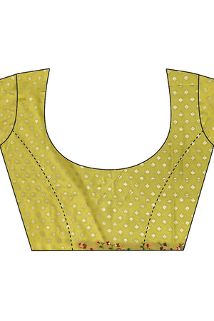 Gold Meenakari Woven Silk Saree (JK13008)