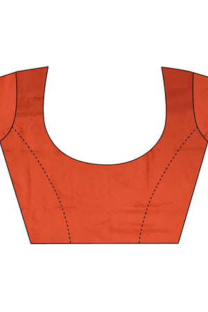 Orange Kanjivaram Zari Woven Banarasi Silk Saree (JK13101)