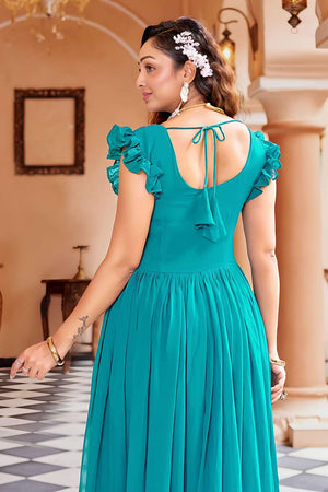 Rama Sequin Georgette Anarakali Gown