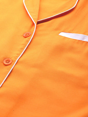 Women's Mustard Night Suit (LNS_002Mustard)