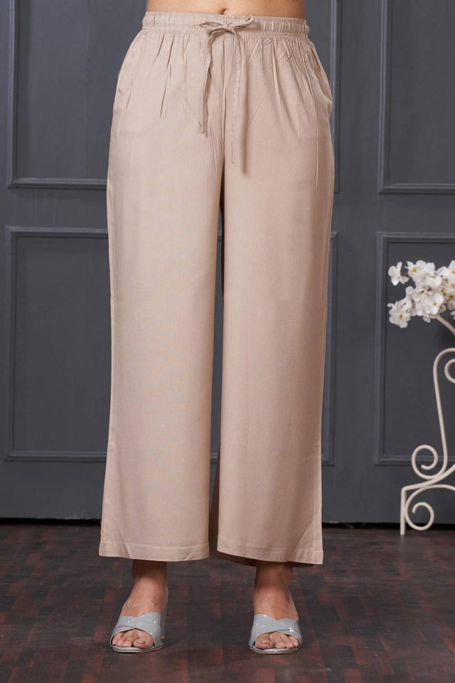 Turquoise Printed Rayon Kurti Pant Set