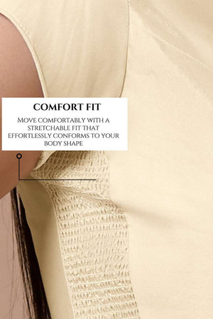 White Solid Silk Collar Neck Blouse