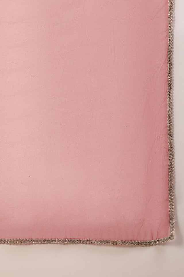 Maroon Silk Blend Solid Woven Design Flared Empire Anarkali Suit Set