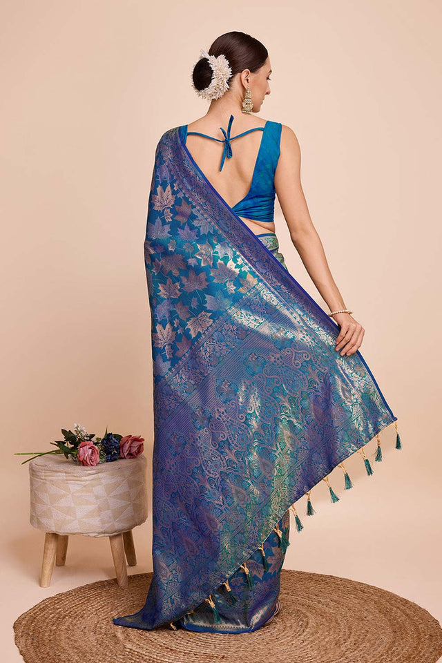 Green Pure Silk Zari  Saree (N2ZSATIPANJARI01)