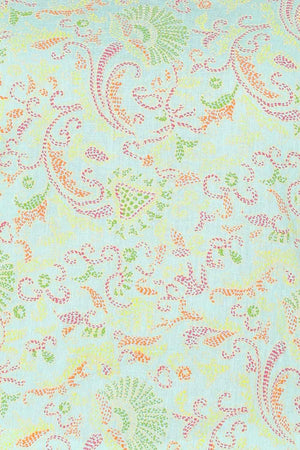 Blue Cotton Printed  Kurti