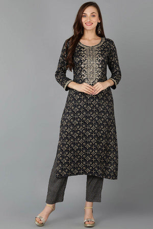 Green Cotton Round Neck Kurti