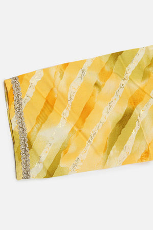 Yellow Rayon Floral Print Round Neck Kurti