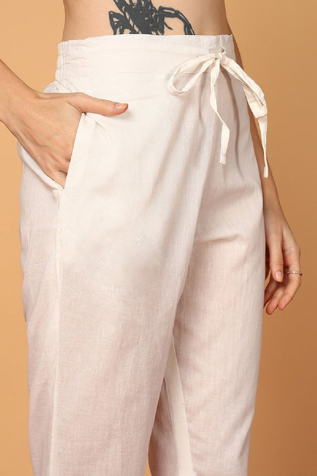 Pink Rayon Blend Solid Embroidered Straight Cut Suit Set